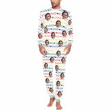 FacePajamas Pajama Men / S Matching Pajamas For Couples Custom Face Colorful Text Loved Couple Matching Pajama Set