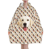 FacePajamas Pajama One Size Custom Dog's Face Seamless Hooded Pajama Fleece Loungewear