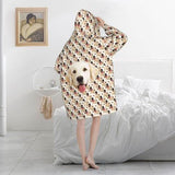 FacePajamas Pajama One Size Custom Dog's Face Seamless Hooded Pajama Fleece Loungewear