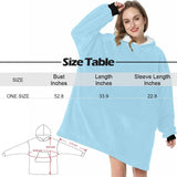 FacePajamas Pajama One Size Custom Faces Blanket Hoodie for Women Personalized Oversized Hoodie Fleece Blanket Photo Gifts