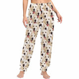 FacePajamas Pajama Shirt&Pants Pajama Pants / XS Custom Face Pet Dog Seamless Long Pajama Shirt&Pants Personalized Women's Slumber Party Sleepwear