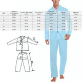 FacePajamas Pajama Pajama Shirt&Pajama Pants-Custom Face Pajamas Halloween Skeleton Men's Sleepwear Personalized Photo Men's V-Neck Long Pajama Set