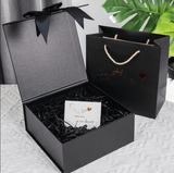FacePajamas Gift Box Personalized Black Bow Gift Box For Valentine's Day Exquisite Love Package Box
