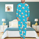 FacePajamas Pajama S Custom Dog Pajamas Personalized Pet Face Paw & Bone Men's All Over Print Pajama Set