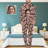 FacePajamas Pajama S Custom Pajamas with Faces Personalized Photo Seamless Men's All Over Print Pajama Set