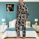 FacePajamas Pajama S Personalized Men's Pajamas Custom Photo Loungewear Seamless Dad Love Son Pajama Set For Men