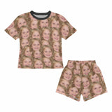 FacePajamas Pajamas [Special Sale] Big Kids Pajamas Custom Face Seamless Sleepwear Beauty Me For Girls Pajama Set 8-15Y