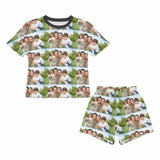 FacePajamas Pajamas [Special Sale] Little Kids Pajamas Personalized Custom Photo Nightwear Happy Family Pajama Set For Girls 2-7Y