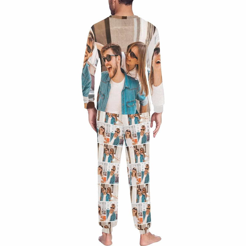 FacePajamas Pajama [TikTok Hot selling] Custom Photo Valentine's Day Sleepwear Personalized Slumber Party Couple Matching Pajamas