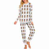 FacePajamas Pajama Women / XS Custom Photo Colorful Valentine's Day Sleepwear Personalized Slumber Party Couple Matching Pajamas