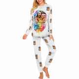FacePajamas Pajama Women / XS Custom Photo Watercolour Sleepwear Personalized Slumber Party Couple Matching Pajamas