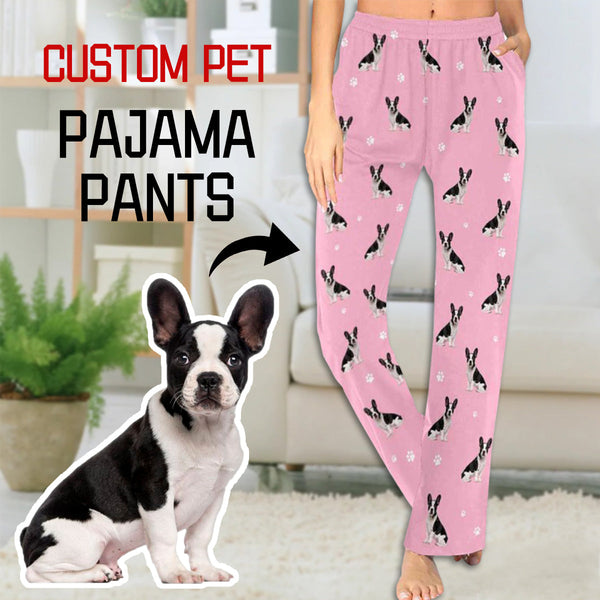 FacePajamas Pajama Pants XS Custom Face Pajama Pants Dog Face Sleepwear for Women