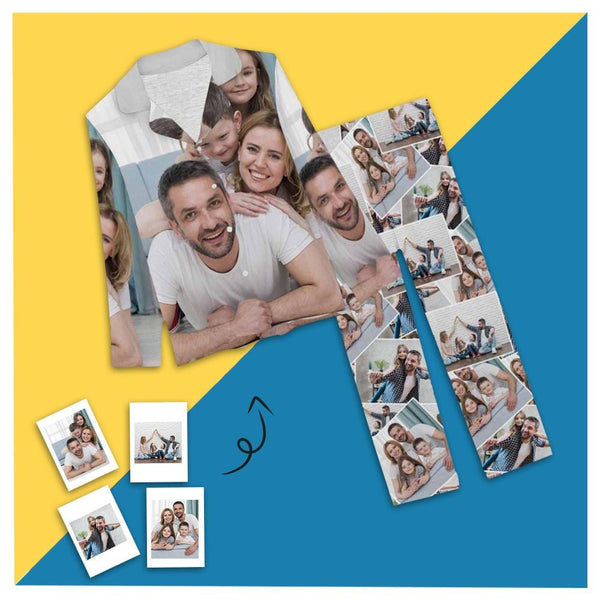 FacePajamas Pajama XS Custom Photo Family Portrait Sleepwear Personalized Women's Slumber Party Long Pajama Set