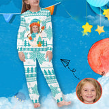 FacePajamas Pajama XS Personalized Photo Pajamas Custom Santa Claus Sleepwear Kids Long Sleeve Pajamas Set
