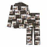 YesCustom Pajama Custom Photo Couple Matching Pajamas Personalized Photo Loungewear Set Sleepwear For Men Women